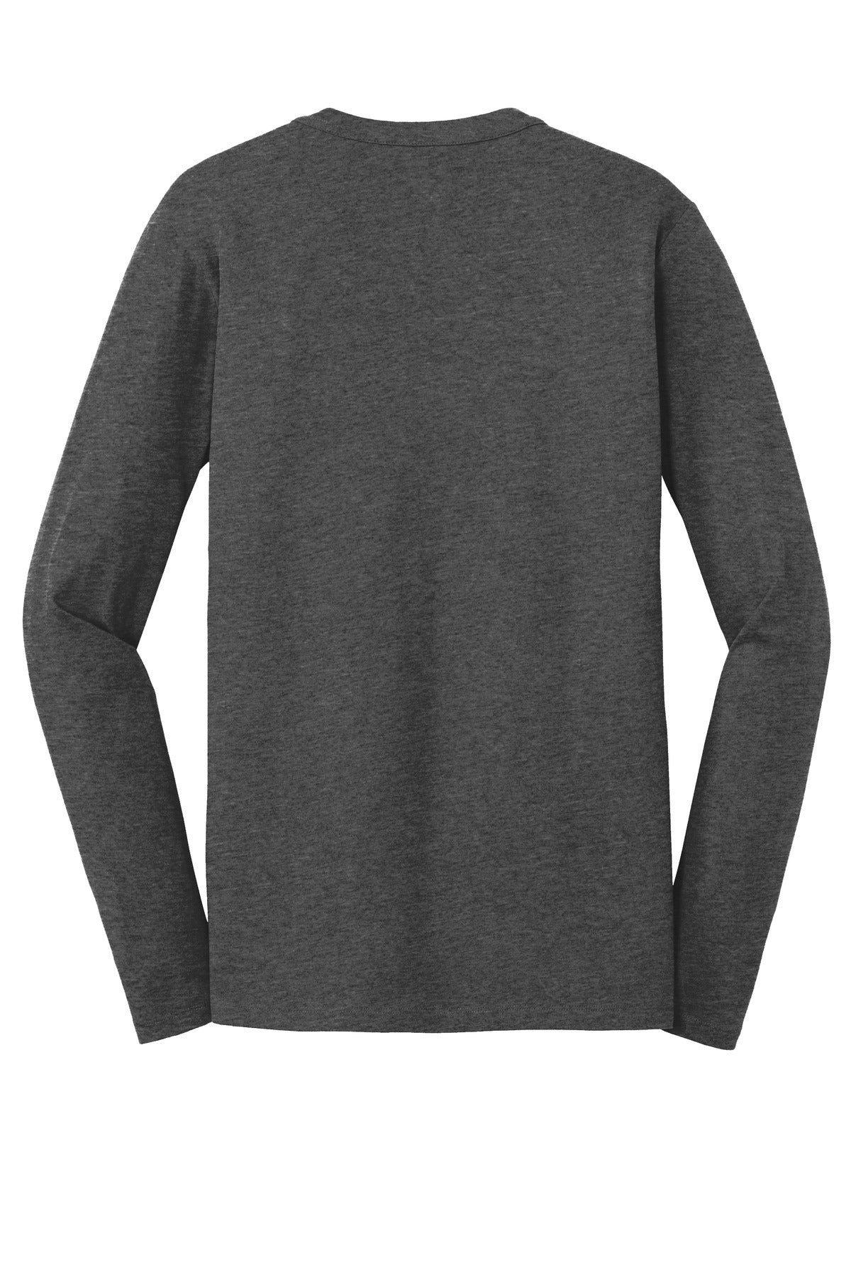 New Era Heritage Blend Long Sleeve Crew Tee. NEA102 Black Heather