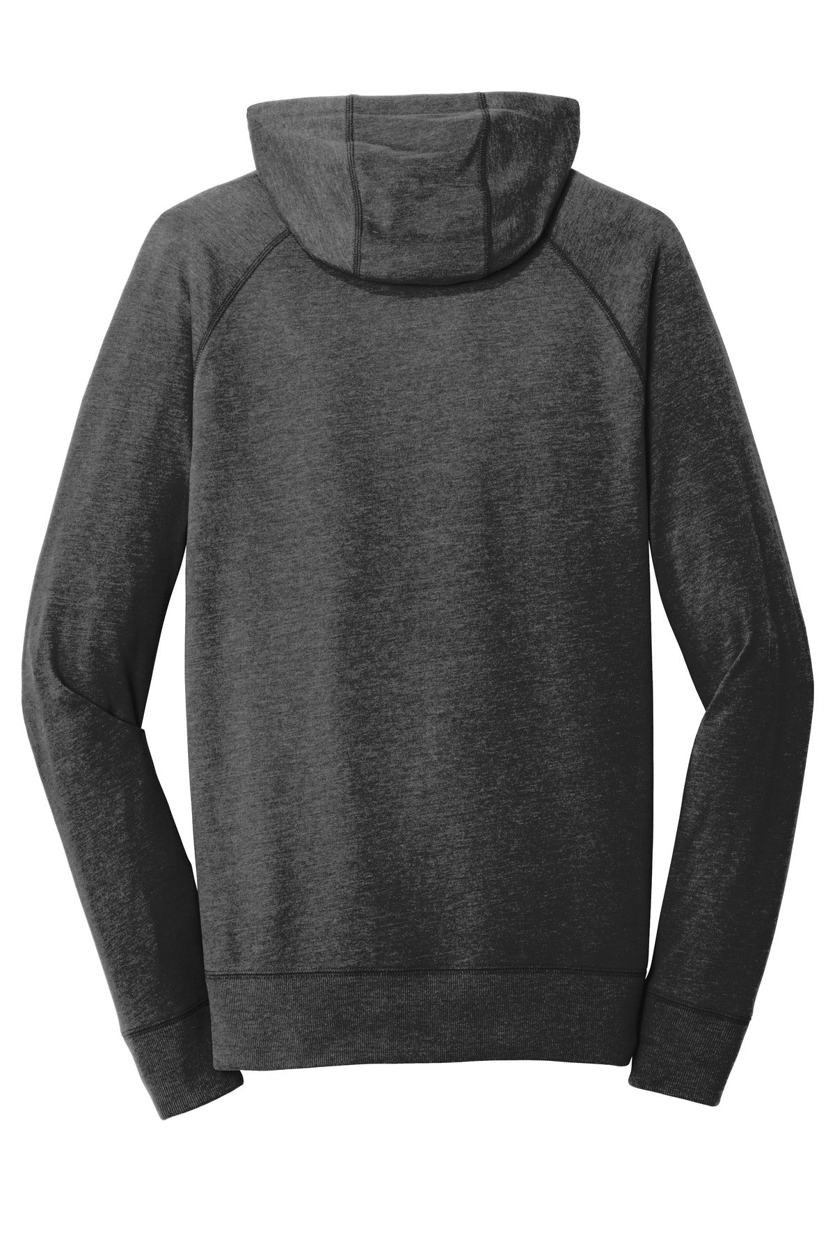 New Era Sueded Cotton Blend Full-Zip Hoodie. NEA122 Black Heather