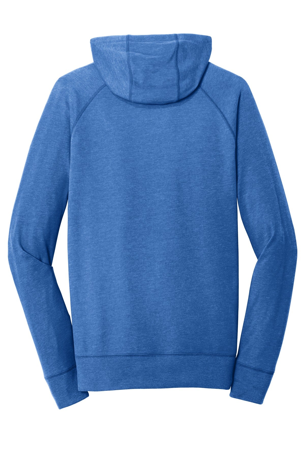 New Era Sueded Cotton Blend Full-Zip Hoodie. NEA122 Royal Heather