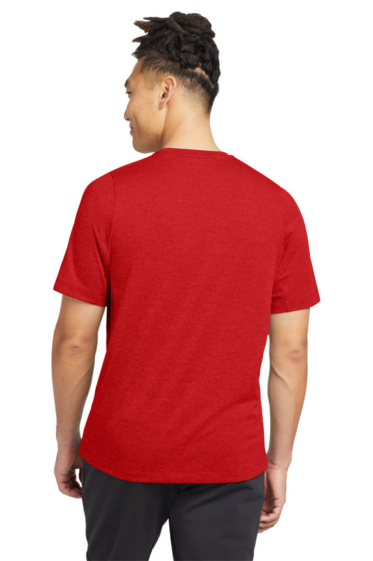 New Era Series Performance Crew Tee. NEA200 Scarlet