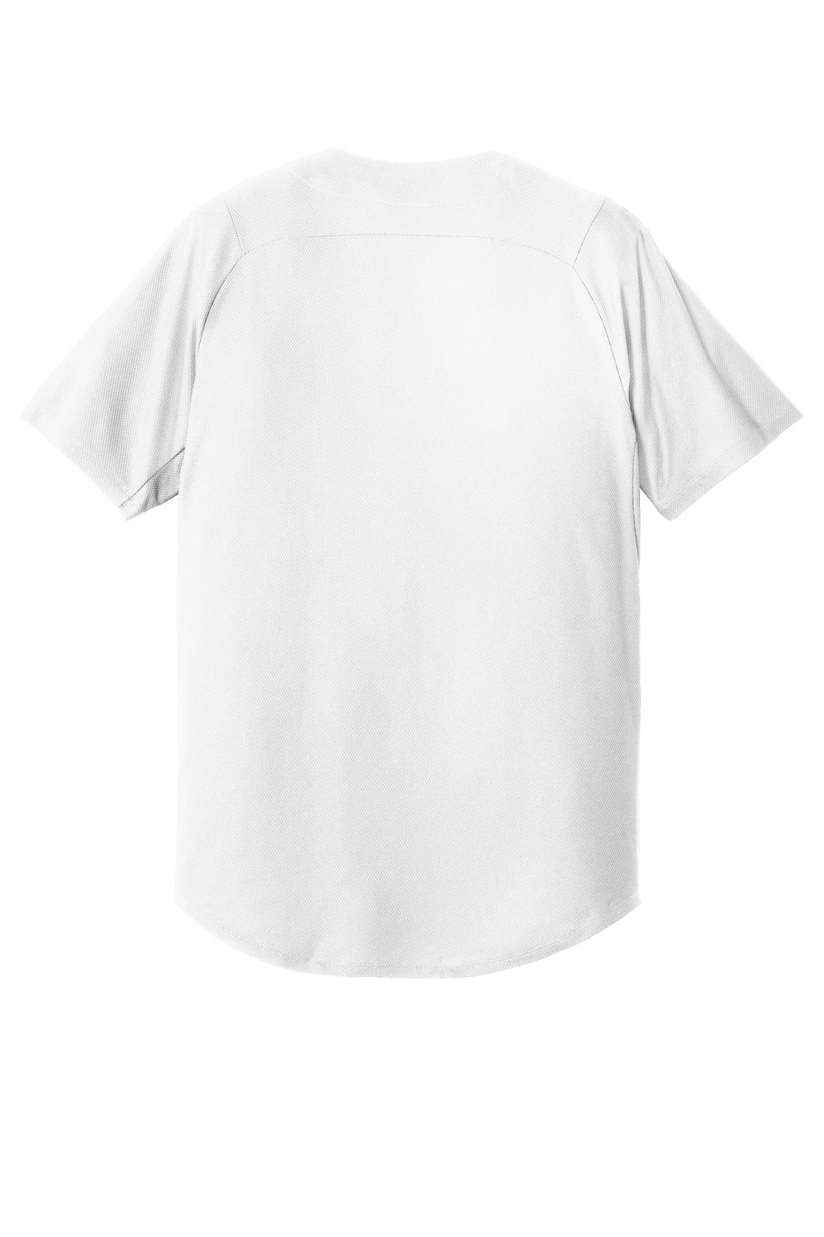 New Era Diamond Era Full-Button Jersey. NEA220 White
