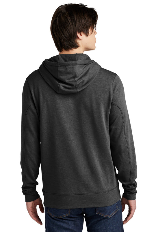 New Era Tri-Blend Fleece Pullover Hoodie. NEA510 Black Heather