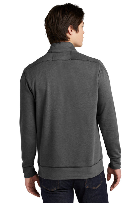 New Era Tri-Blend Fleece 1/4-Zip Pullover. NEA512 Black Heather