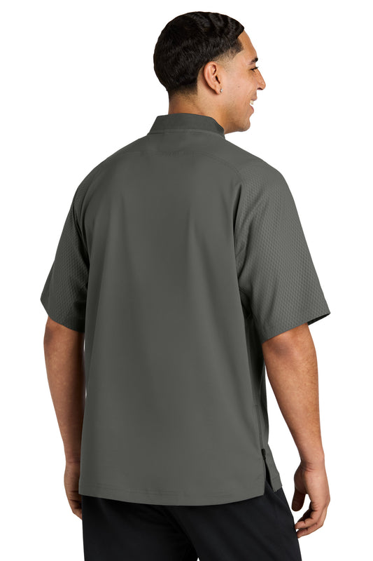 New Era Cage Short Sleeve 1/4-Zip Jacket. NEA600 Graphite