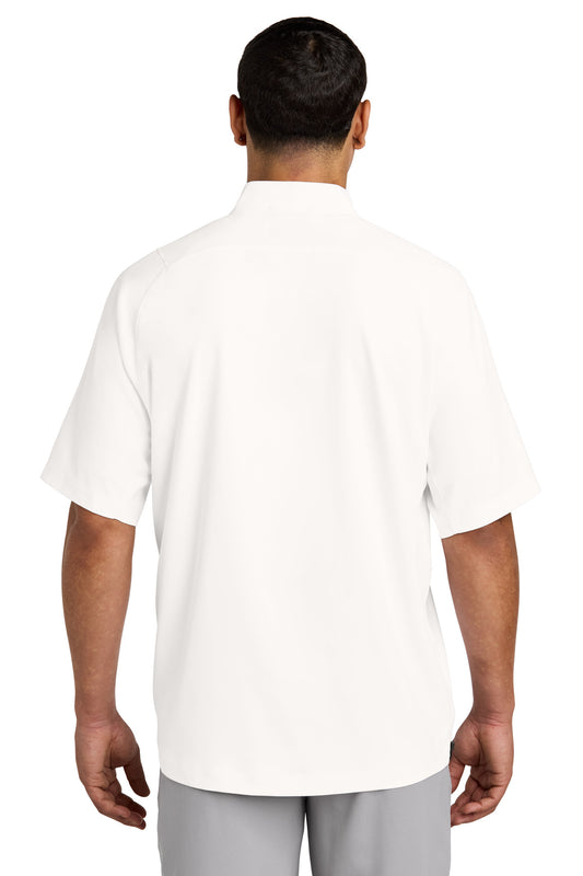 New Era Cage Short Sleeve 1/4-Zip Jacket. NEA600 White