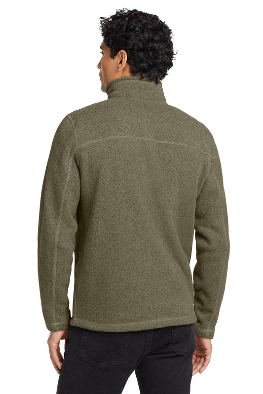 The North Face Sweater Fleece Jacket. NF0A3LH7 New Taupe Green Heather