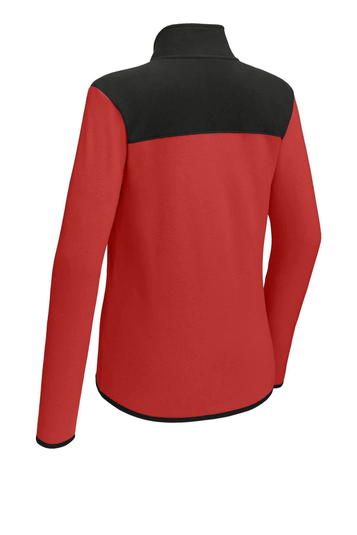 The North Face Women's Glacier Full-Zip Fleece Jacket NF0A7V4K Rage Red / TNF Black