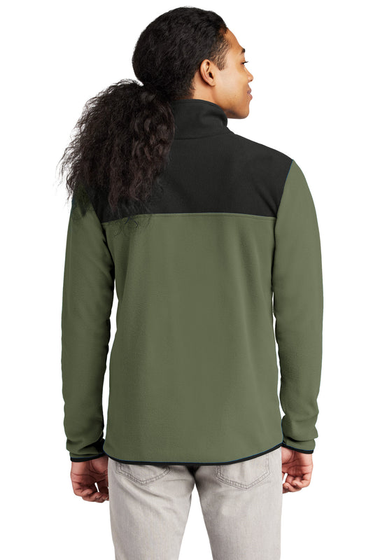 The North Face Glacier 1/4-Zip Fleece NF0A7V4L New Taupe Green/ TNF Black