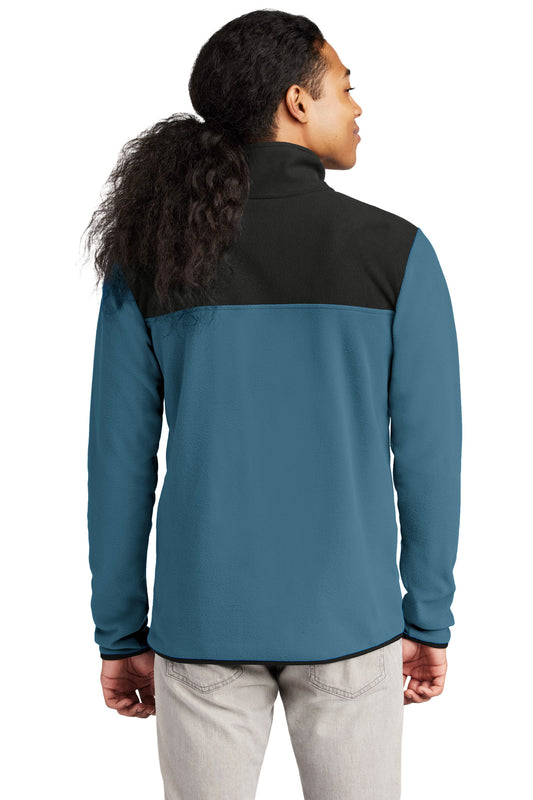 The North Face Glacier 1/4-Zip Fleece NF0A7V4L Shady Blue/ TNF Black