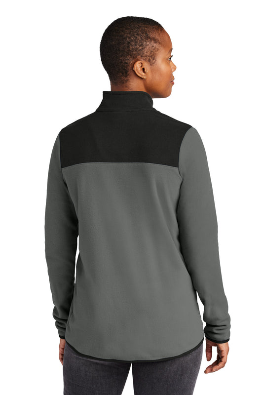 The North Face Women's Glacier 1/4-Zip Fleece NF0A7V4M Asphalt Grey/ TNF Black