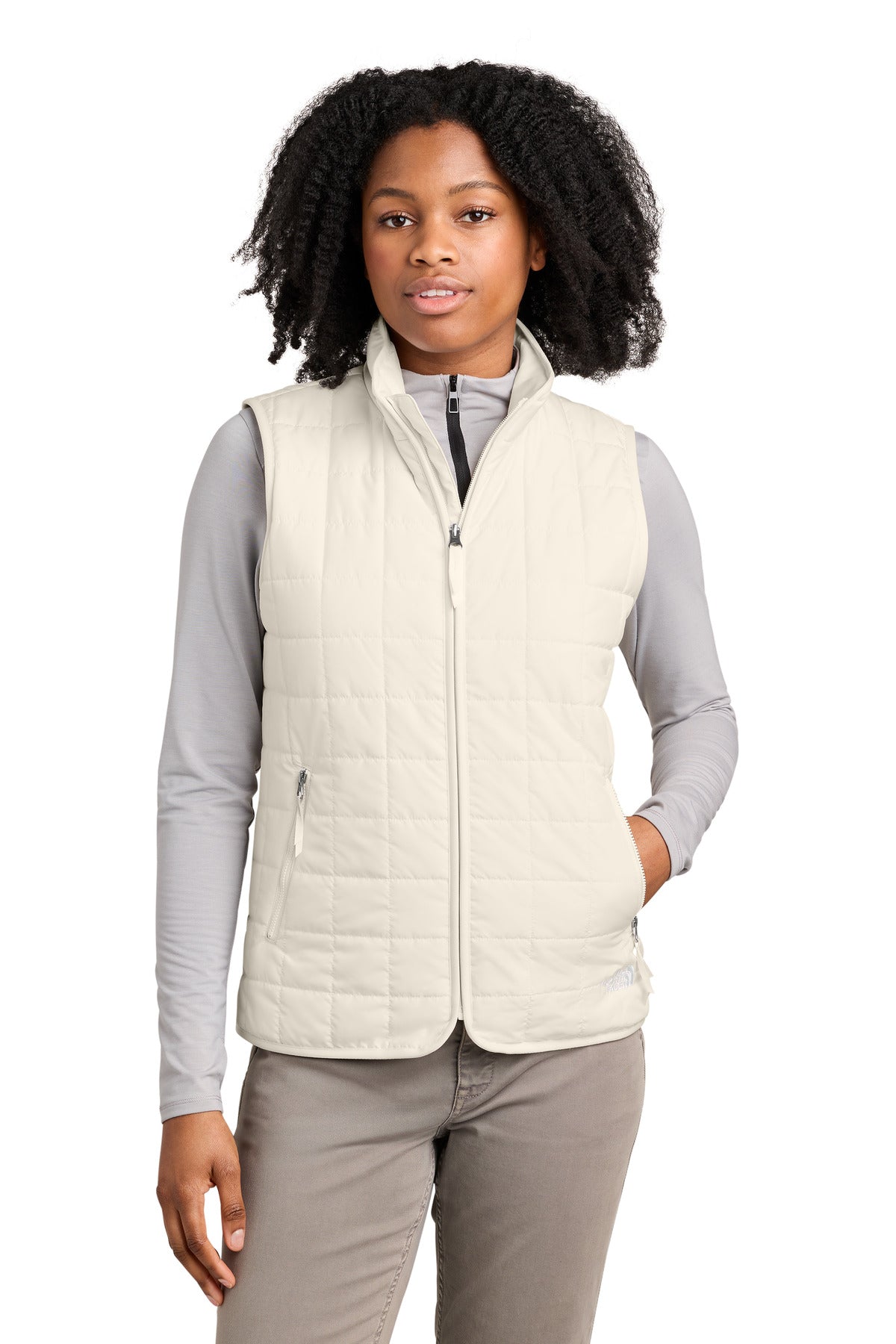 The North Face Women's Iron Drift Quilted Vest NF0A8JF0 White Dune