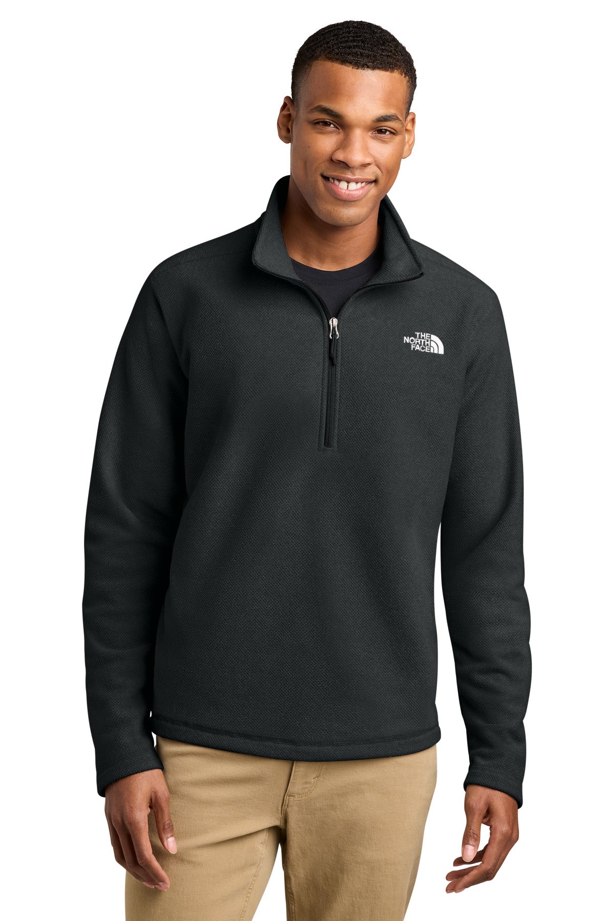 The North Face Textured Pine Grove 1/2-Zip NF0A8JF6 TNF Black Heather