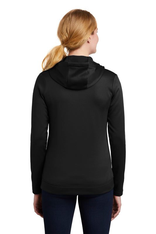 Nike Women's Therma-FIT Full-Zip Fleece Hoodie. NKAH6264 Black