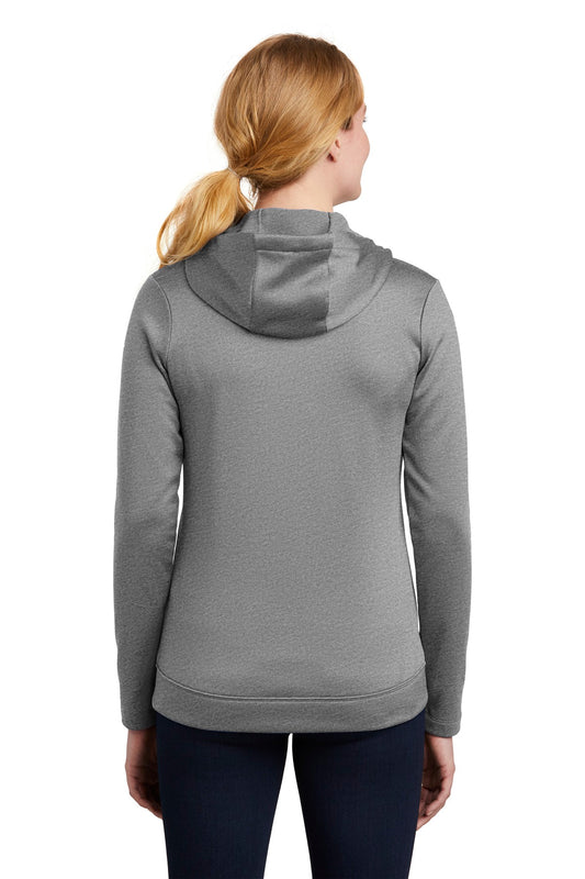Nike Women's Therma-FIT Full-Zip Fleece Hoodie. NKAH6264 Dark Grey Heather