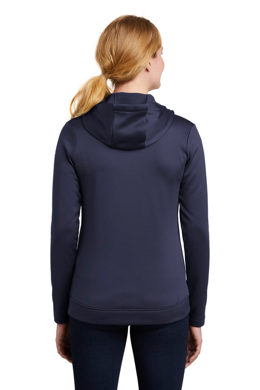 Nike Women's Therma-FIT Full-Zip Fleece Hoodie. NKAH6264 Midnight Navy