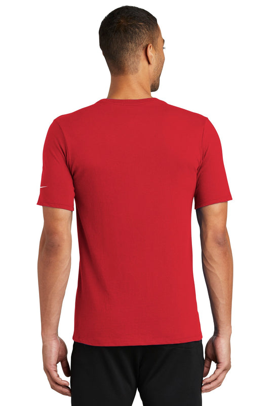 Nike Dri-FIT Cotton/Poly Tee. NKBQ5231 Gym Red