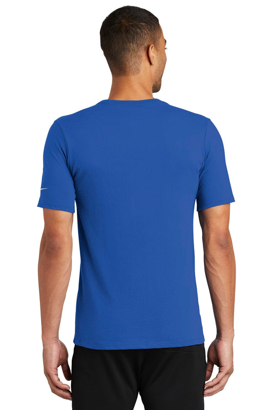 Nike Dri-FIT Cotton/Poly Tee. NKBQ5231 Rush Blue