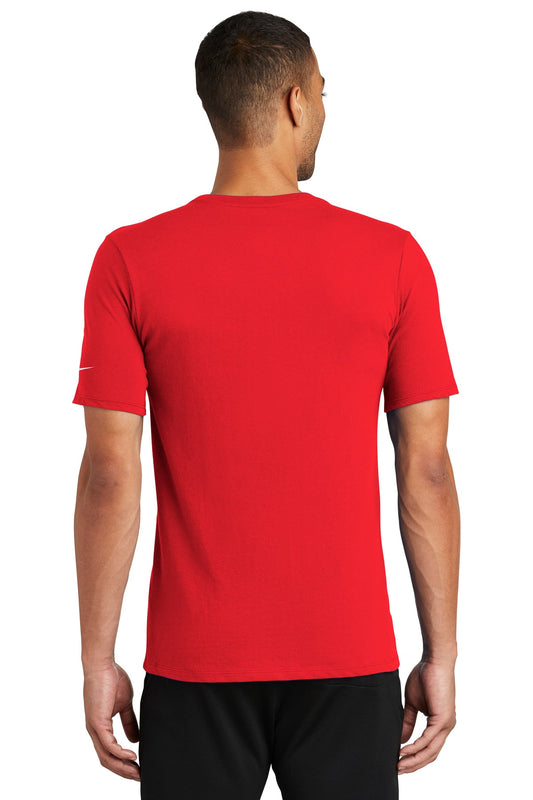Nike Dri-FIT Cotton/Poly Tee. NKBQ5231 University Red
