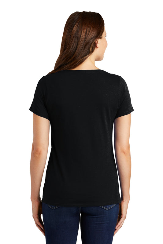 Nike Women's Dri-FIT Cotton/Poly Scoop Neck Tee. NKBQ5234 Black