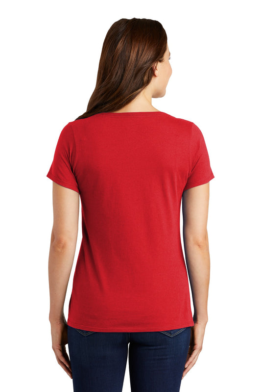 Nike Women's Dri-FIT Cotton/Poly Scoop Neck Tee. NKBQ5234 University Red