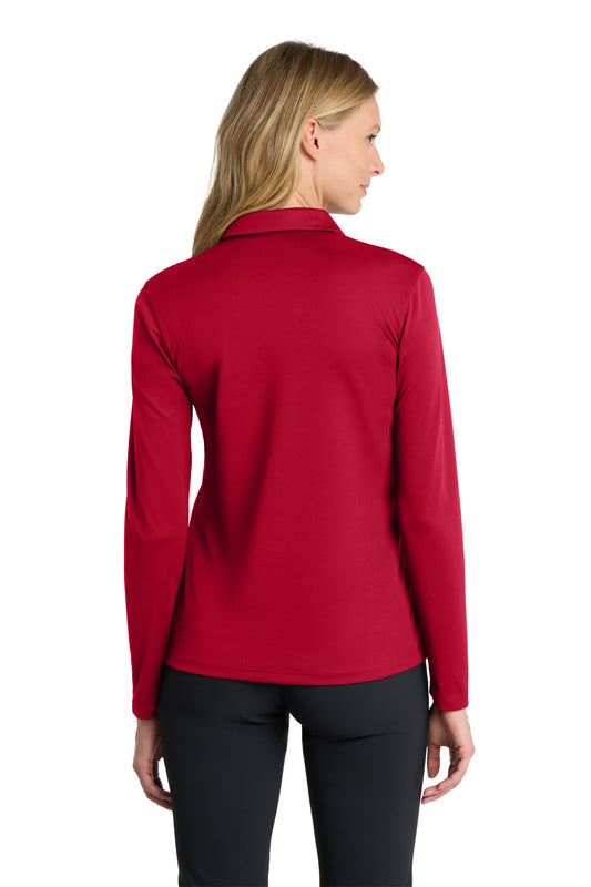 Nike Women's Dri-FIT Micro Pique 2.0 Long Sleeve Polo NKDC2105 University Red