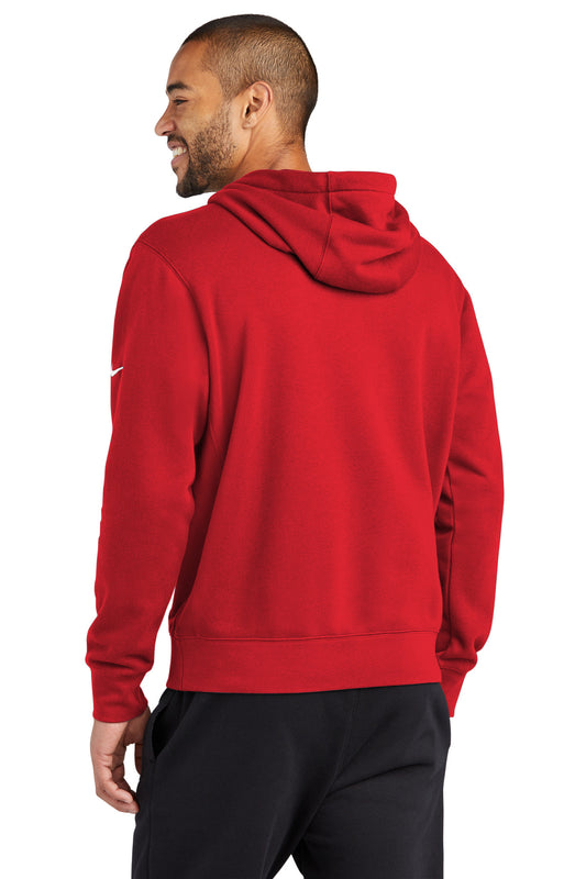 Nike Club Fleece Sleeve Swoosh Pullover Hoodie NKDR1499 University Red