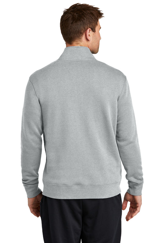 Nike Club Fleece Sleeve Swoosh 1/2-Zip NKDX6718 Dark Grey Heather