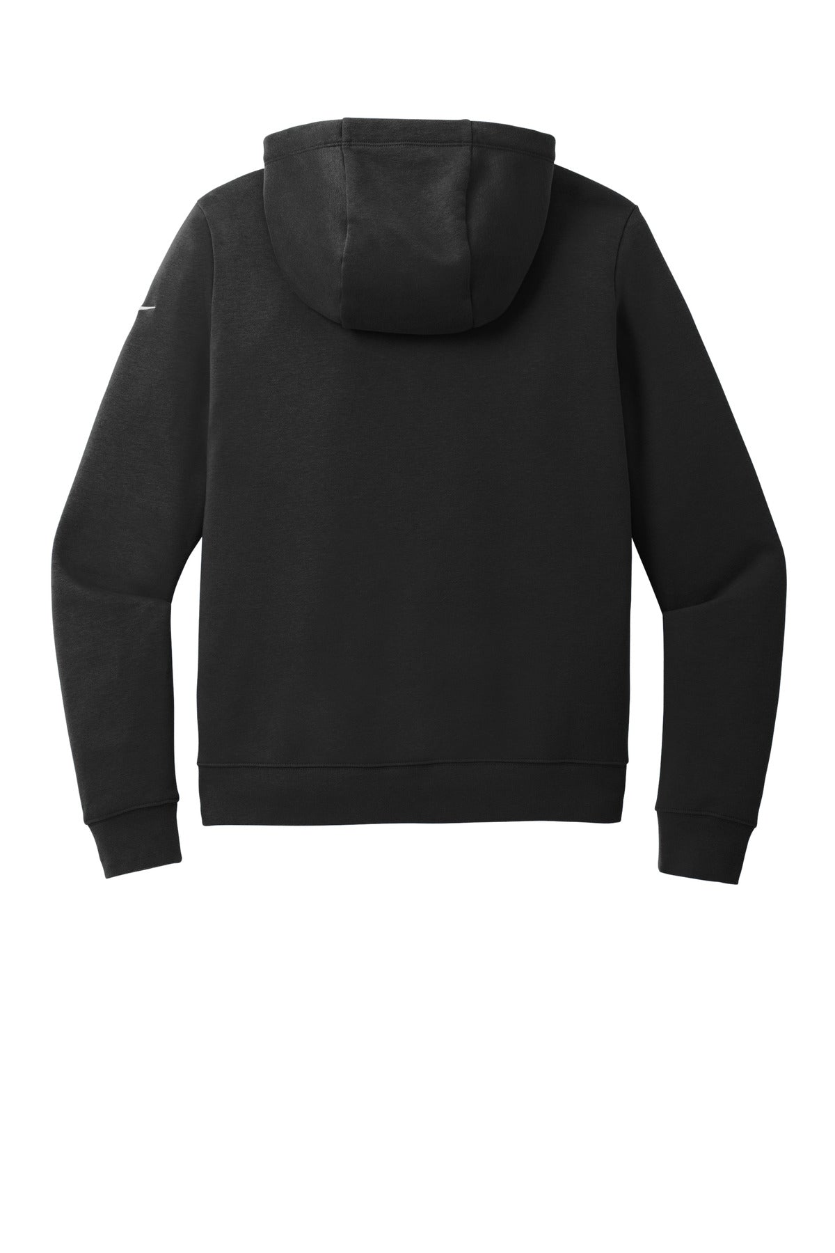 Nike Women's Club Fleece Sleeve Swoosh Pullover Hoodie NKFD9889 Black