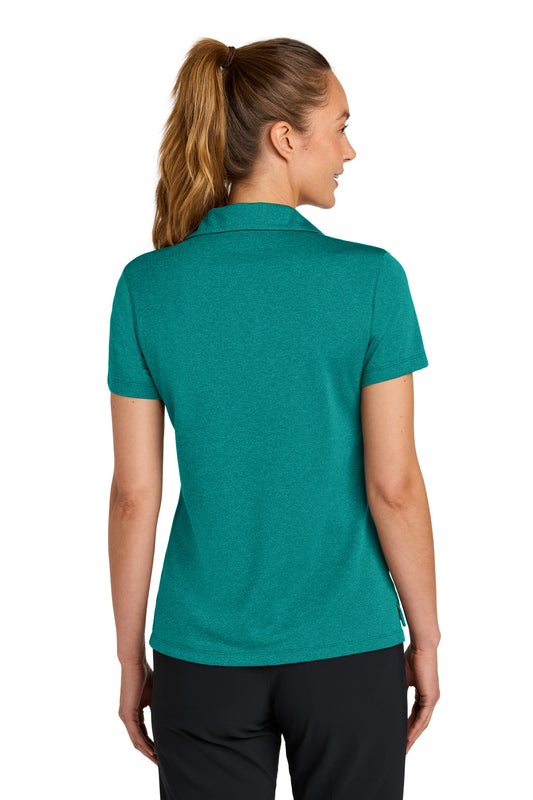 Nike Women's Dri-FIT Smooth Heather Polo NKFQ4793 Bright Spruce Heather