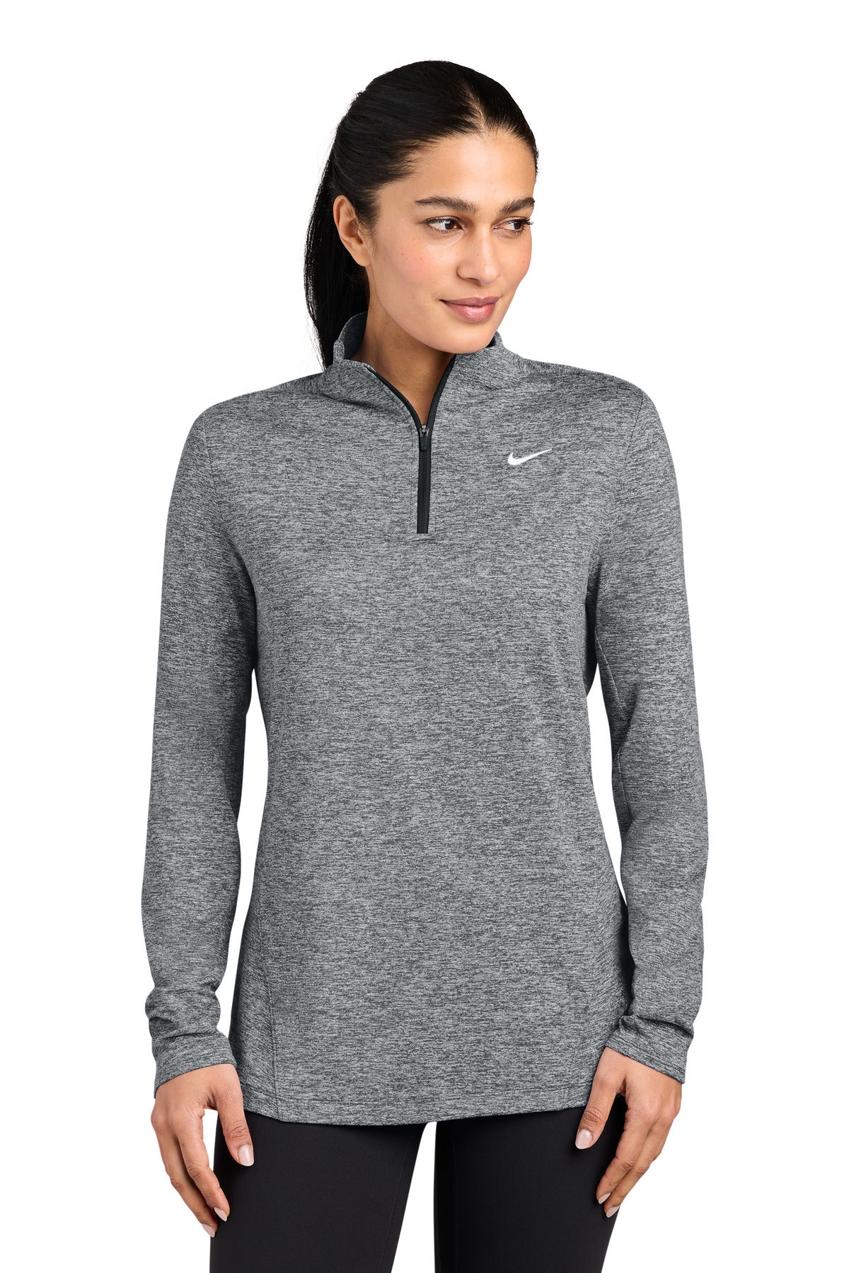 Nike Women's Dri-FIT Stride 1/2-Zip NKIO8141 Black Heather