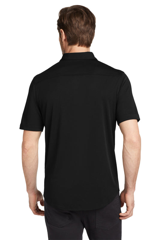 OGIO Gravitate Full-Button Polo OG141 Blacktop