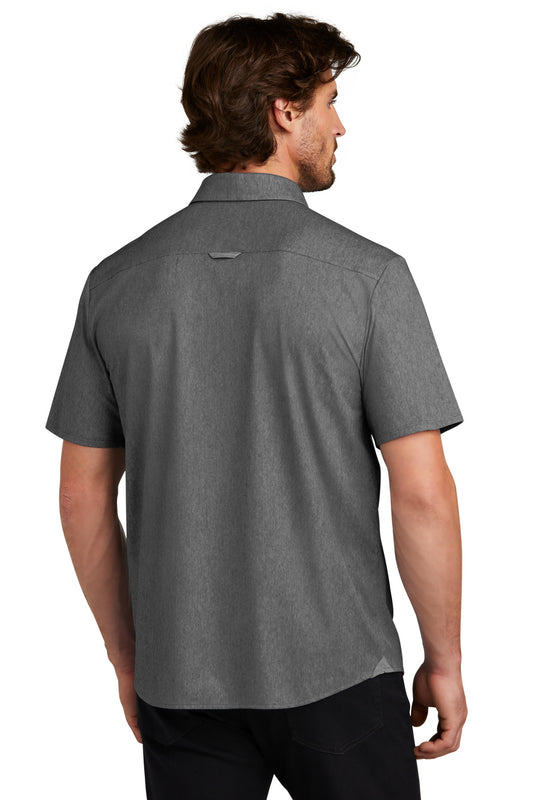 OGIO Extend Short Sleeve Button-Up OG160 Blacktop Heather