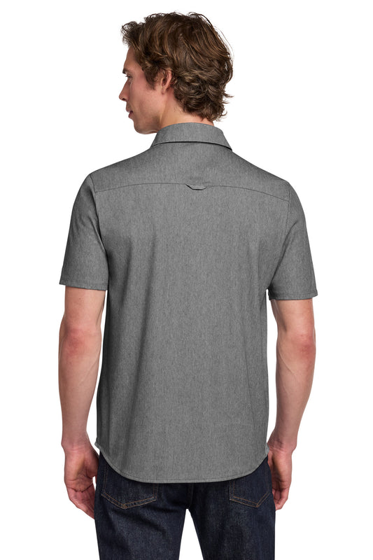 OGIO Extend Short Sleeve Button-Up OG160 Blacktop Heather