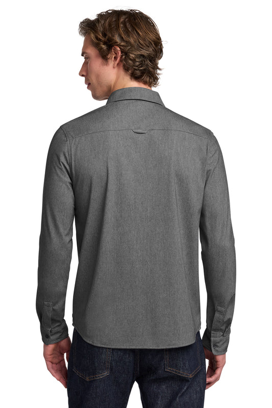 OGIO Extend Long Sleeve Button-Up OG161 Blacktop Heather