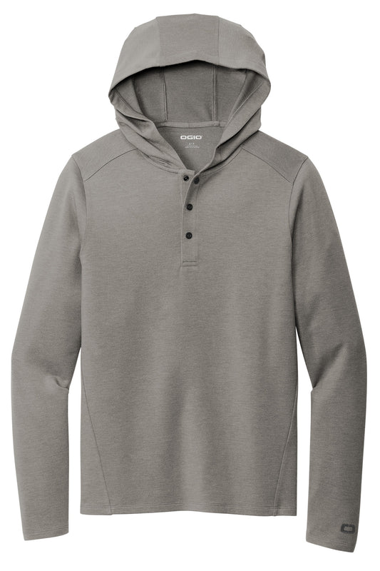 OGIO Luuma Flex Hooded Henley OG826 Petrol Grey Heather