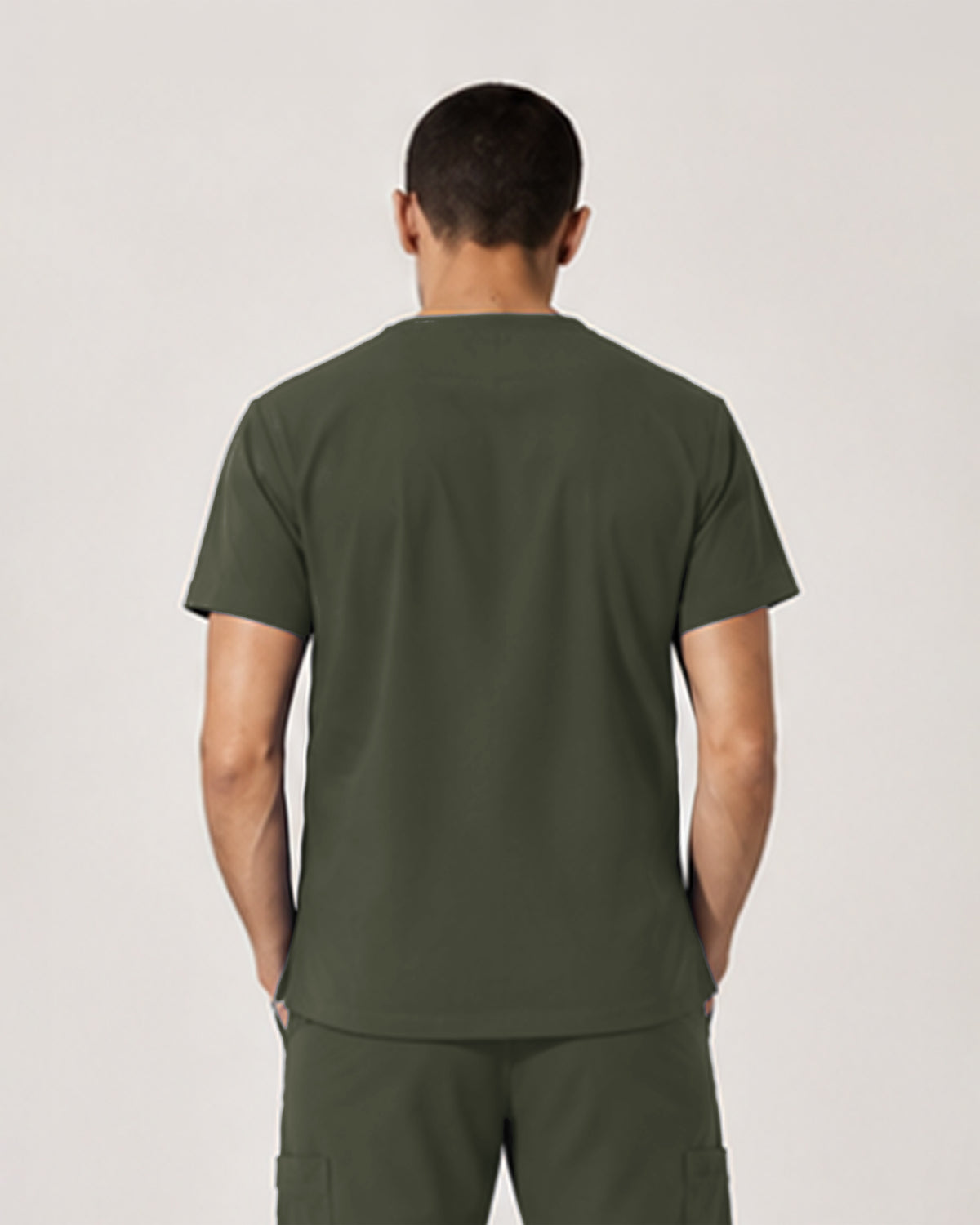 Foundry Men's 1505 Cobalt Men'S 1 Pocket V-Neck Top Olive