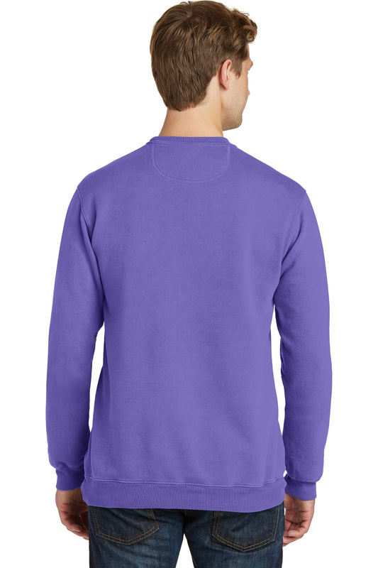 Port & Company Beach Wash Garment-Dyed Crewneck Sweatshirt PC098 Amethyst