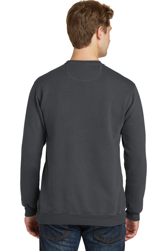 Port & Company Beach Wash Garment-Dyed Crewneck Sweatshirt PC098 Coal