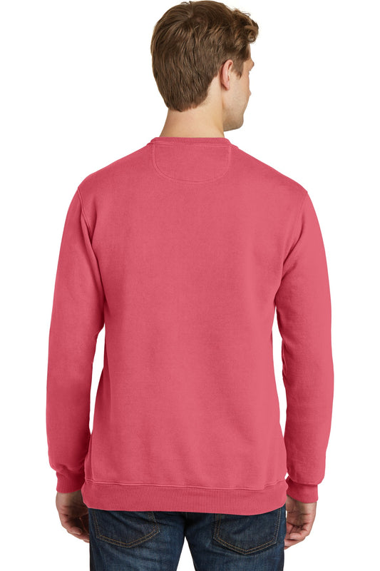 Port & Company Beach Wash Garment-Dyed Crewneck Sweatshirt PC098 Fruit Punch