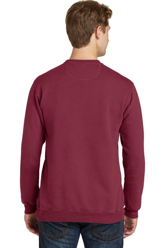 Port & Company Beach Wash Garment-Dyed Crewneck Sweatshirt PC098 Merlot
