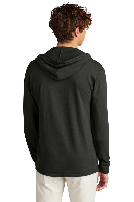 Port & Company Beach Wash Garment-Dyed Pullover Hooded Tee PC099H Black
