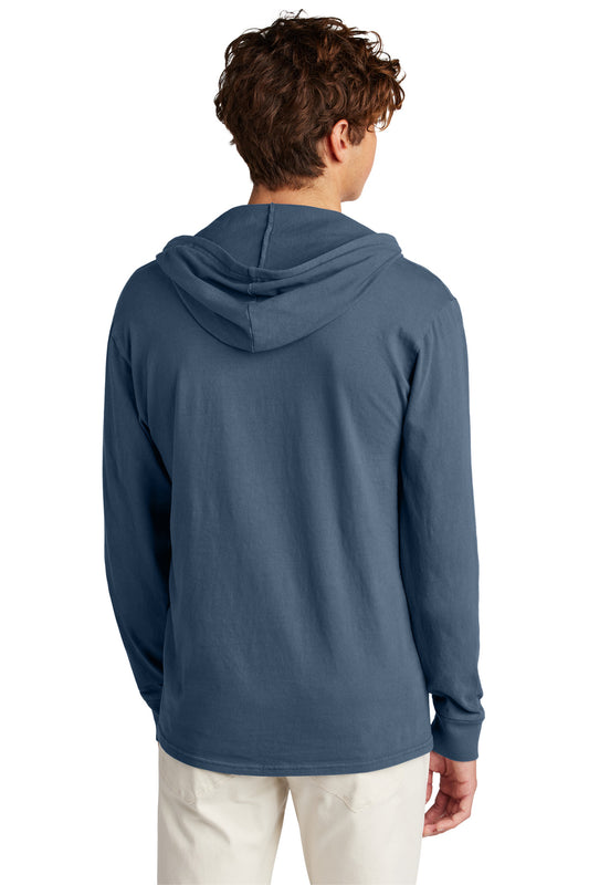 Port & Company Beach Wash Garment-Dyed Pullover Hooded Tee PC099H Denim Blue