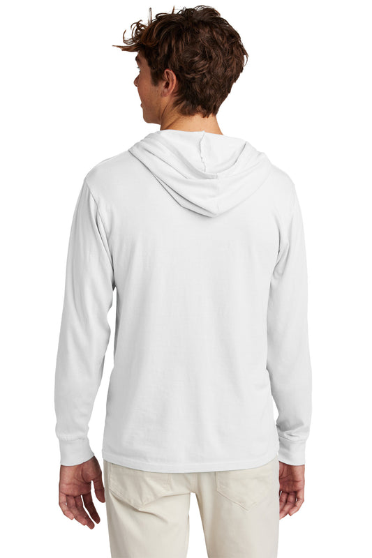 Port & Company Beach Wash Garment-Dyed Pullover Hooded Tee PC099H White