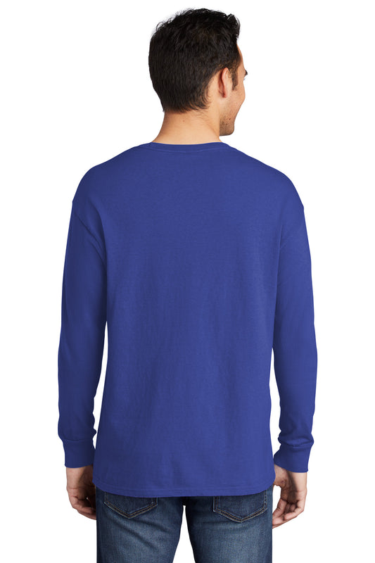Port & Company Beach Wash Garment-Dyed Long Sleeve Tee PC099LS Blue Iris