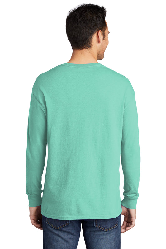 Port & Company Beach Wash Garment-Dyed Long Sleeve Tee PC099LS Cool Mint