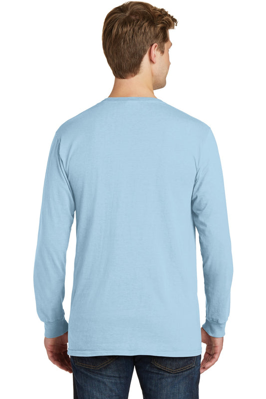 Port & Company Beach Wash Garment-Dyed Long Sleeve Tee PC099LS Glacier