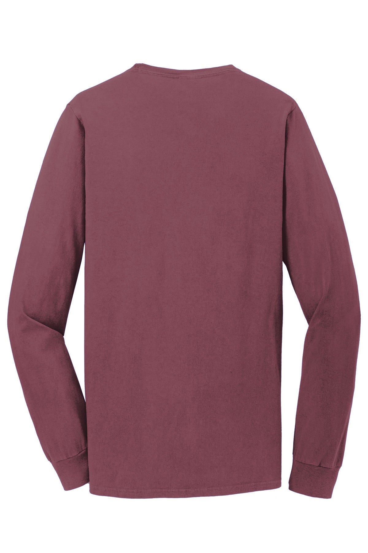 Port & Company Beach Wash Garment-Dyed Long Sleeve Tee PC099LS Wineberry