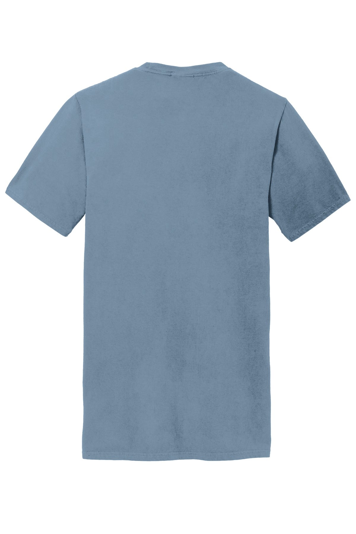 Port & Company Beach Wash Garment-Dyed Pocket Tee. PC099P Denim Blue