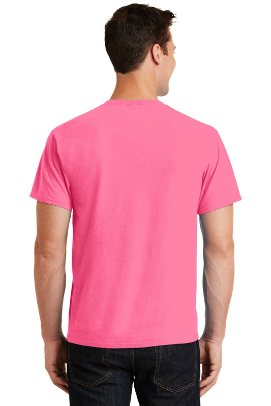 Port & Company Beach Wash Garment-Dyed Tee. PC099 Neon Pink