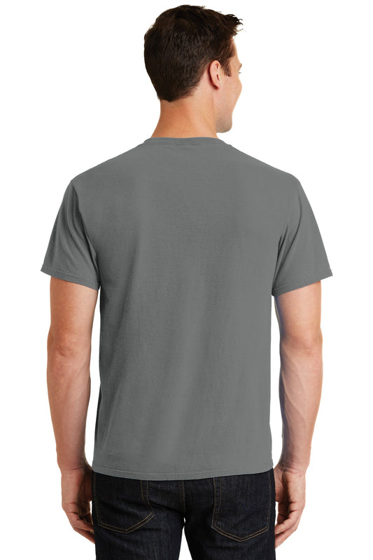 Port & Company Beach Wash Garment-Dyed Tee. PC099 Pewter